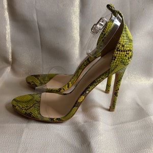 Neon Sandal Heels